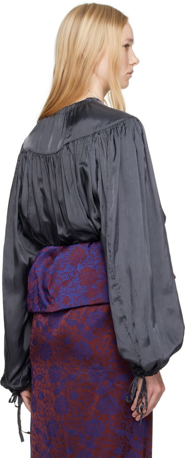 Srajce Dries Van Noten Dries Van Noten Drawstring Blouse Črna | 251-010710-1427, 2