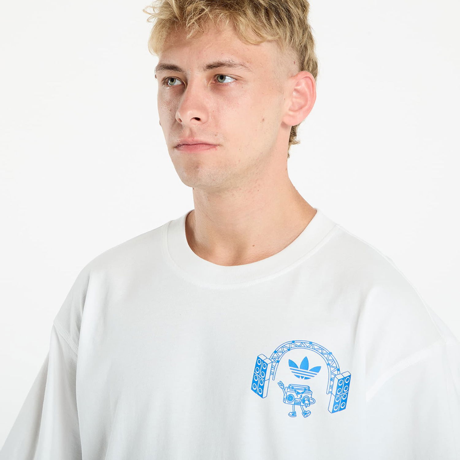 Majica adidas Performance Music Fests Graphic Tee Bela | KQ9955, 1
