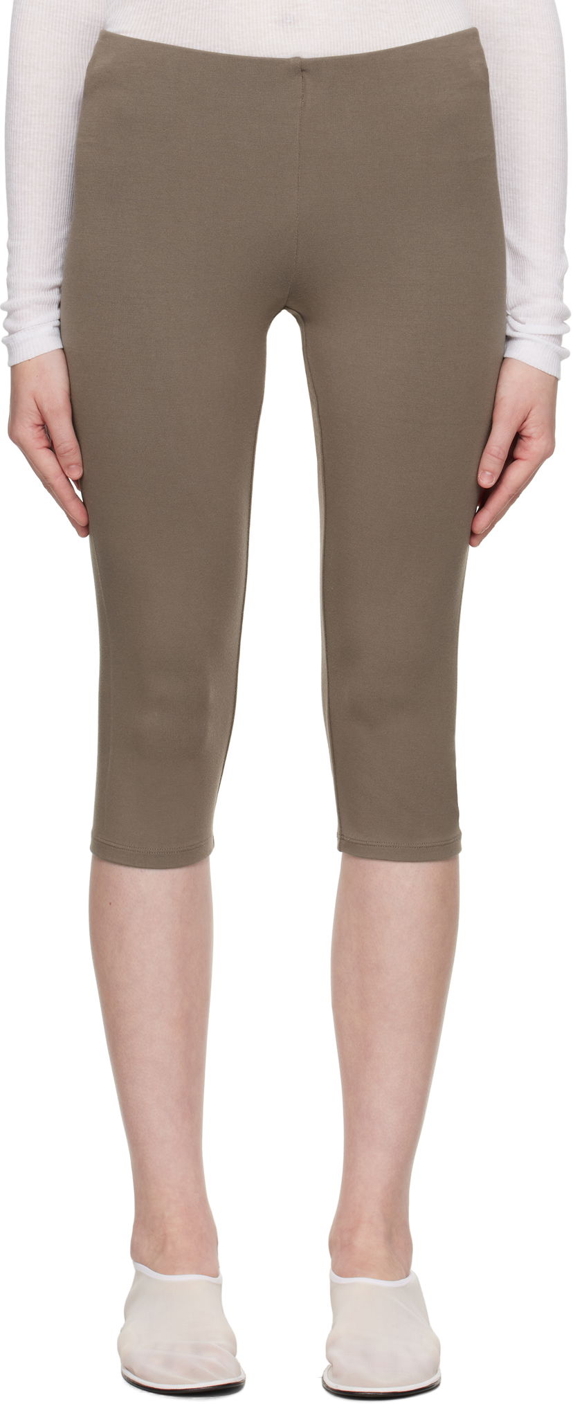 Pajkice SKIMS SKIMS Smooth Layers Capri Leggings Rjava | BO-PNT-8432W