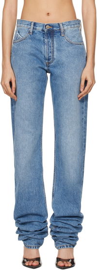Attico Long Scrunch Jeans