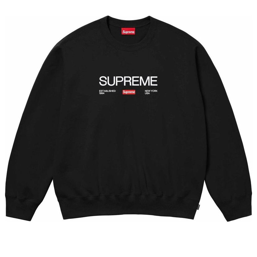 Pleteni pulover Supreme Established Crewneck Črna | SUP-SS24-167