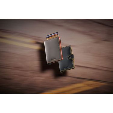 Denarnica Secrid Miniwallet - Matte - Truffle & Orange Črna | MM-Truffle-Orange, 5