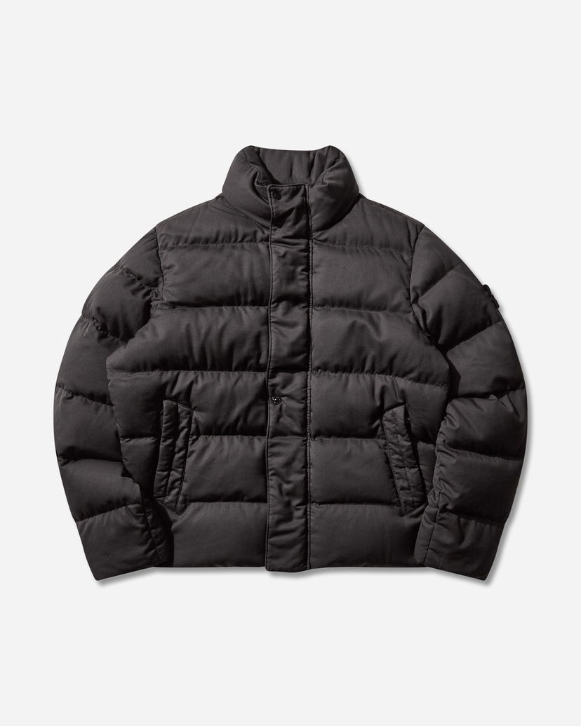 Puhovka Stone Island Ghost Twill Wool-TC Down Jacket Črna | K2S15-4100100-S0F26 V0029