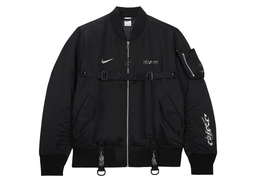 Bomber jakna Nike Megan Thee x Stallion Bomber Jacket Black Črna | FZ0461-010