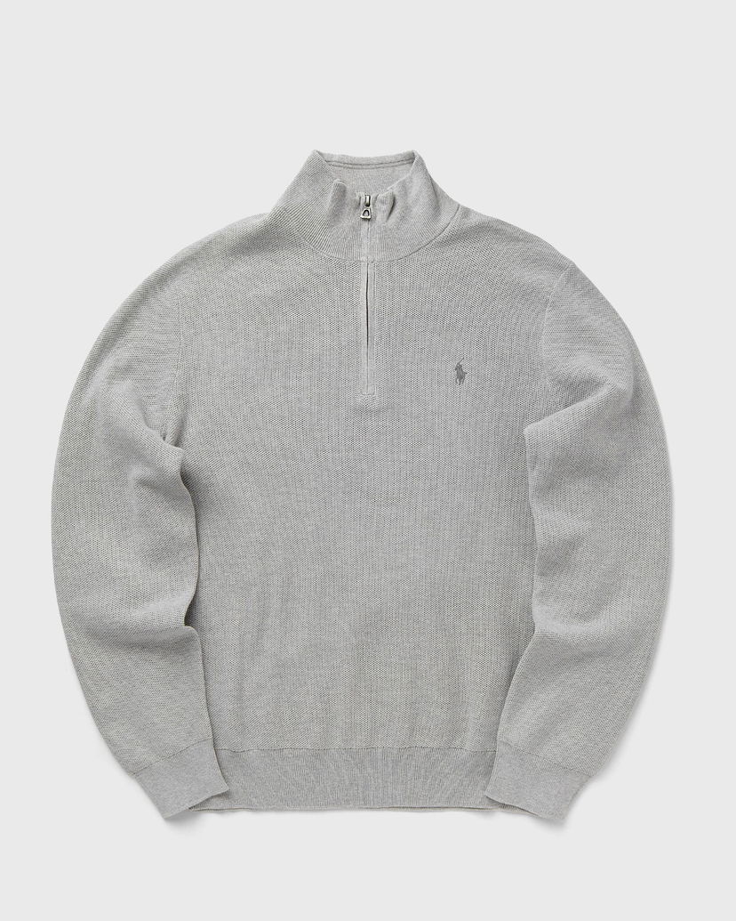 Pleteni pulover Polo by Ralph Lauren Polo Ralph Lauren Quarter-Zip Sweater Siva | 710932304002