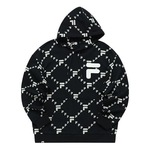 Pulover FILA Fusion Logo Out of Box Hoodie Črna | T11U216205F-BK