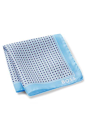 Šala BOSS BOSS Pocket Square with Modern Print Modra | 50540012, 1