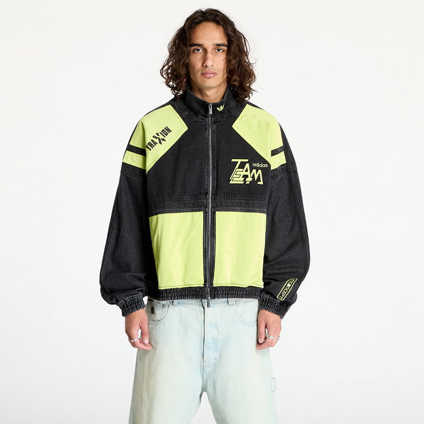 Jakna adidas Originals Adilenium Moto Denim Jacket Black Črna | JN0824