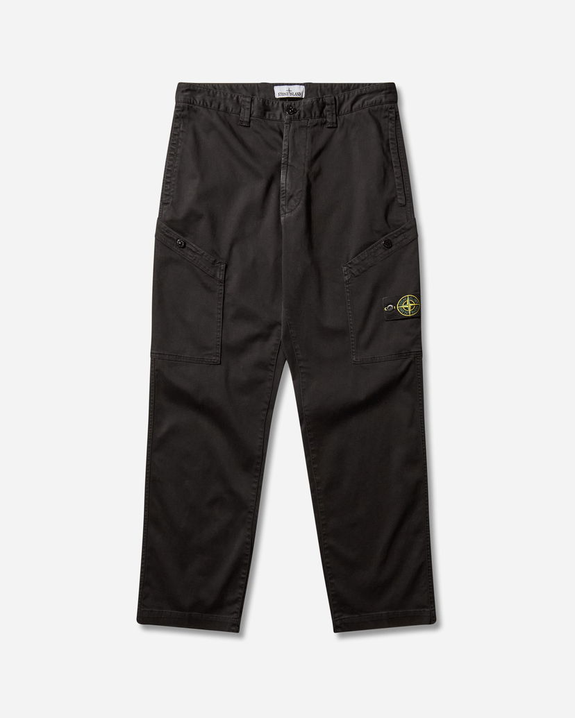 Cargo hlače Stone Island Regular Tapered Cargo Pants Črna | K2S15-3100030-S0012 V0029