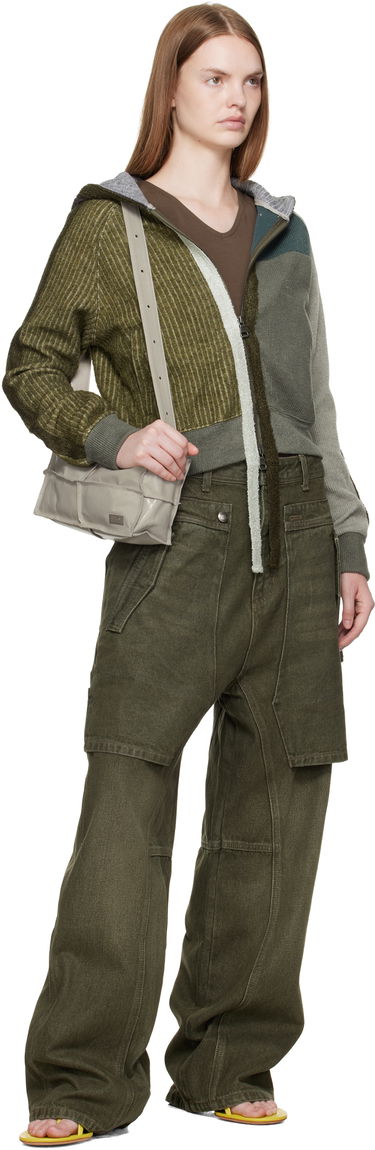 Pulover Andersson Bell Andersson Bell Color Blocked Knit Zip-Up Hoodie Zelena | atb1364w, 3