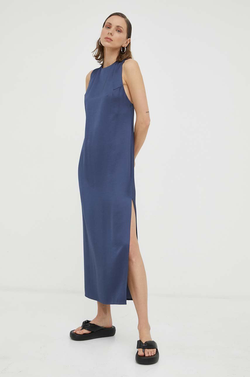 Obleke Samsoe Samsoe Ellie Dress Mornarica | F23200098, 0