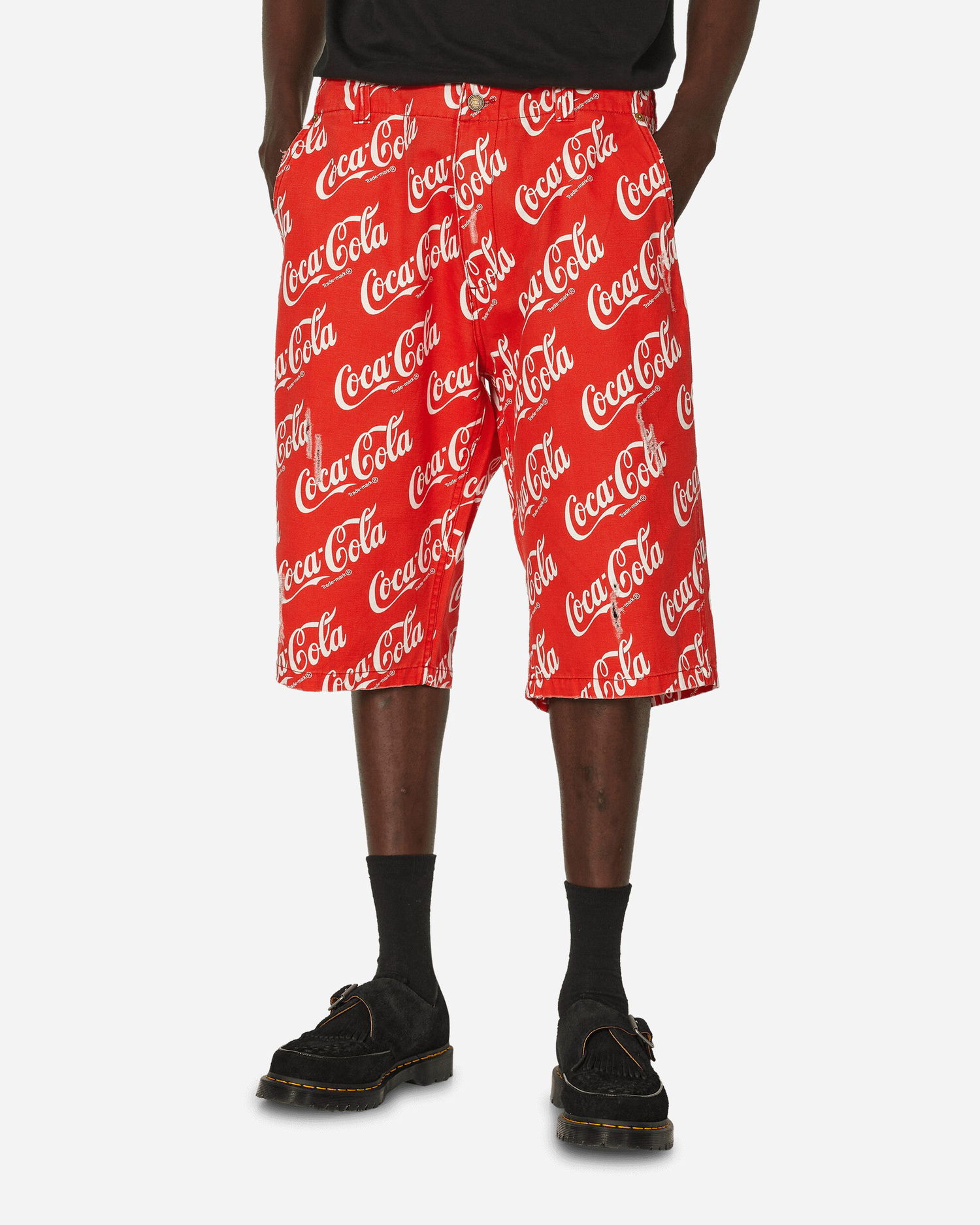 Kratke hlače ERL Printed Canvas Shorts Rdeča | ERL08P003 1, 1
