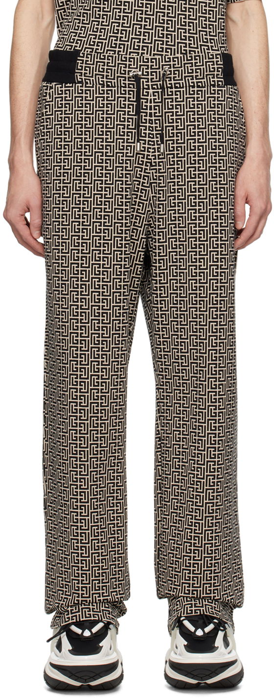 Trenirka Balmain Casual Monogram Sweatpants Siva | CH1PQ270JC97