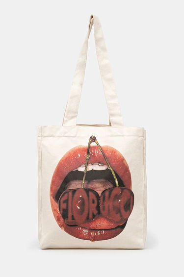 Tote bag Fiorucci Mouth Print Canvas Tote Bag Bela | U01FPABA207CO03WH02, 0