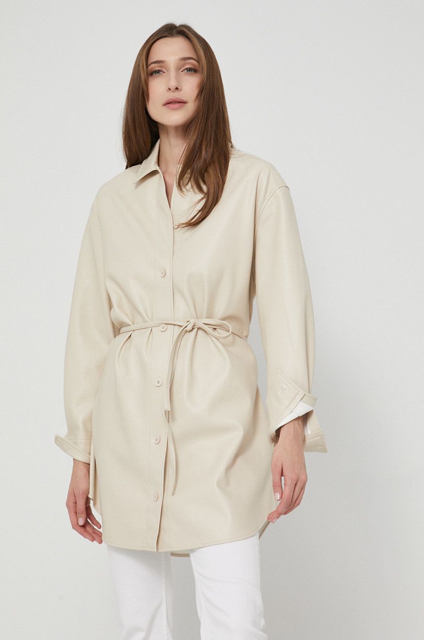 Srajce Samsoe Samsoe Shirt With Belt Bež | F21400108, 0