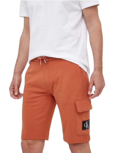 Kratke hlače CALVIN KLEIN Sweat Shorts Oranžna | J30J323411