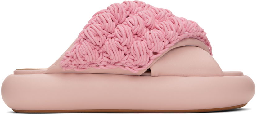 Superge in čevlji JW Anderson Pink Crochet Twister Platform Slides Modra | ANW42027A