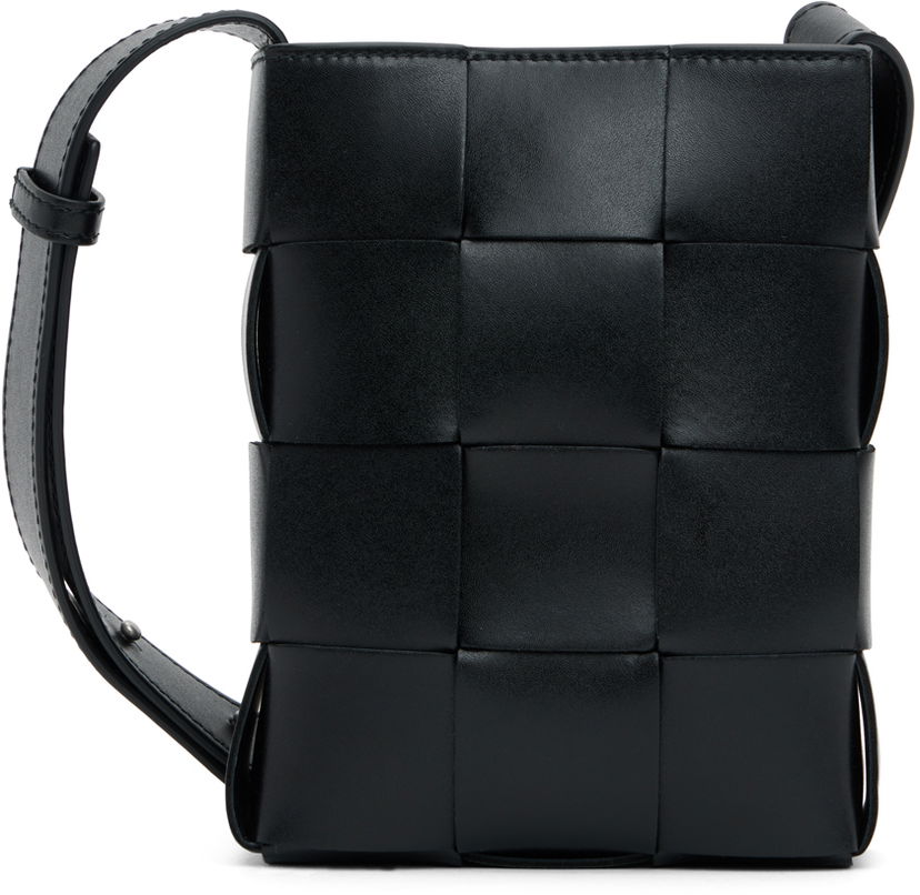 Torba za čez ramo Bottega Veneta Bottega Veneta Cassette Shoulder Bag Črna | 729298 VBWD3