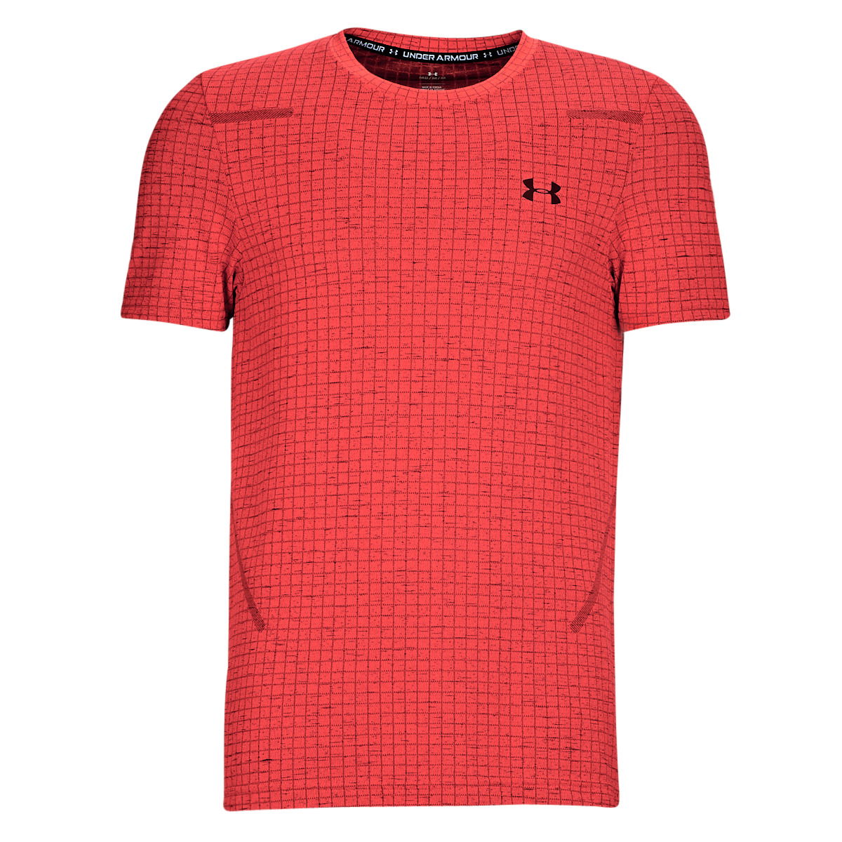 Majica Under Armour Seamless Grid Tee Rdeča | 1376921-628, 0
