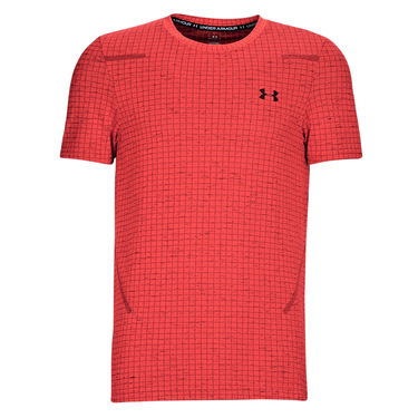 Majica Under Armour Seamless Grid Tee Rdeča | 1376921-628, 0