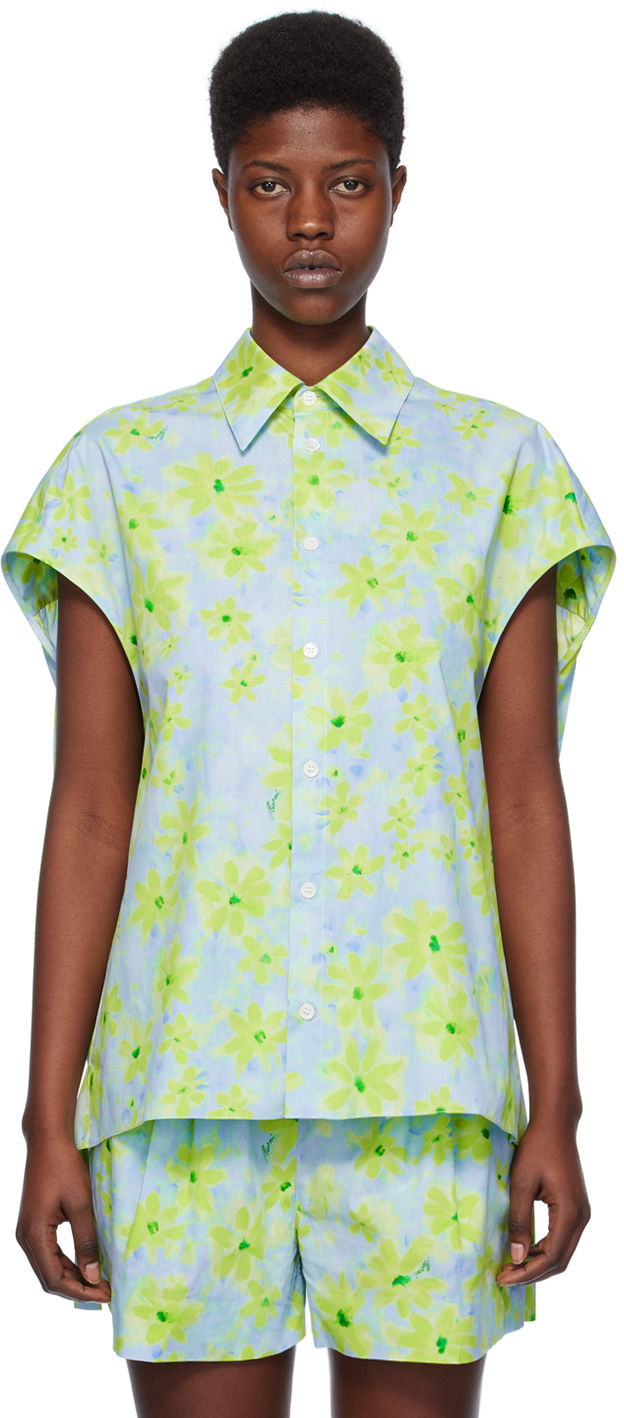 Srajce Marni Cocoon Shirt Zelena | CAMA0565A0 UTC330