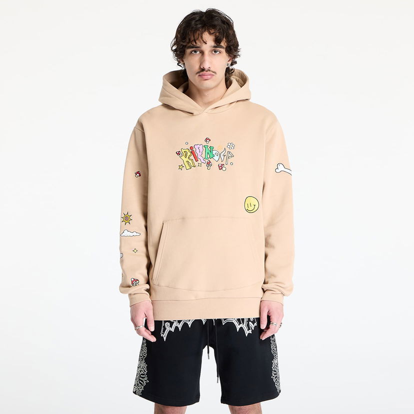 Pulover RIPNDIP RIPNDIP Broken Down Hoodie Bež | RNDSPR25116