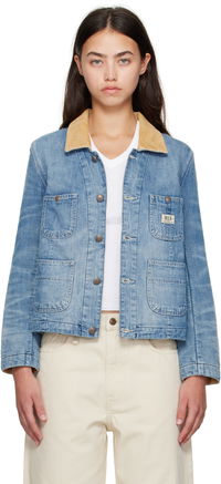 Cropped Denim Chore Jacket