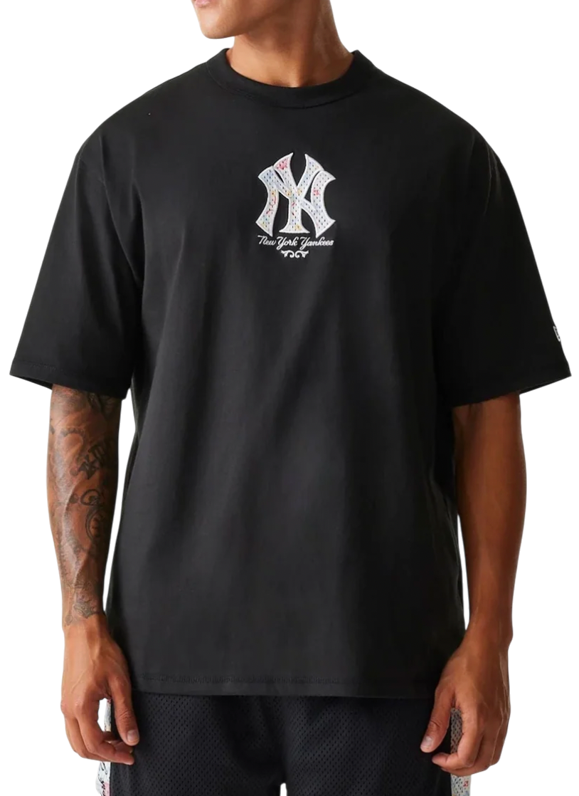 Majica New Era New Era MLB New York Yankees Infill Oversized T-Shirt Črna | 60667838-60667838