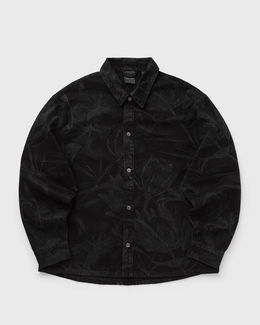 Srajce DAILY PAPER Floral Print Denim Shirt Črna | 2511158