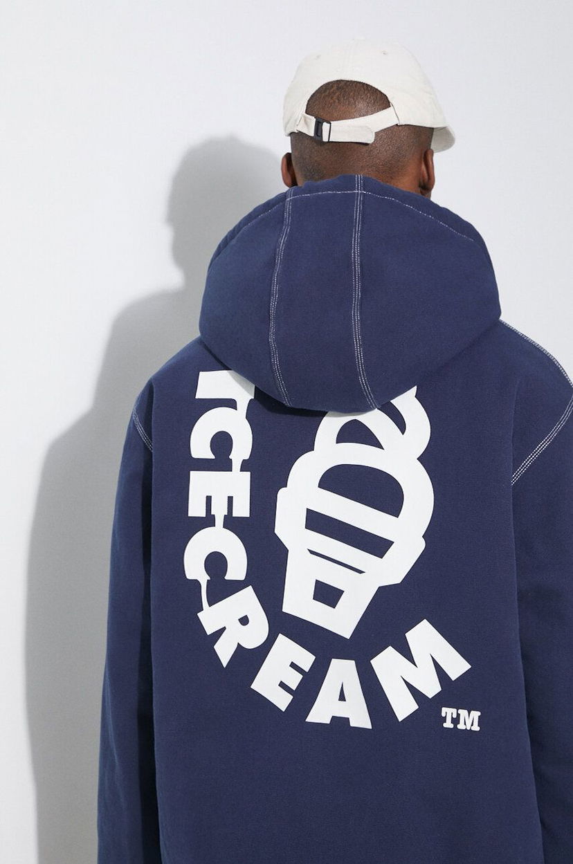 Pulover BBC IceCream ICECREAM Hooded Work Oversize Jacket Mornarica | IC24104
