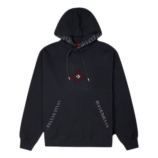 Pulover Converse New Year Series Tiger Stripes Embroidered Hoodie Črna | 10024151-A02