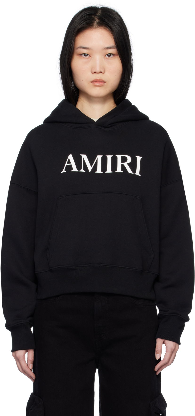 Pulover AMIRI Core Logo Black Hoodie Črna | AWJYHD1019