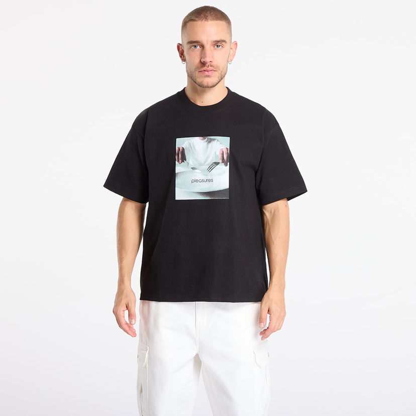 Majica Pleasures Breakfast T-Shirt Črna | P25F087-BLACK