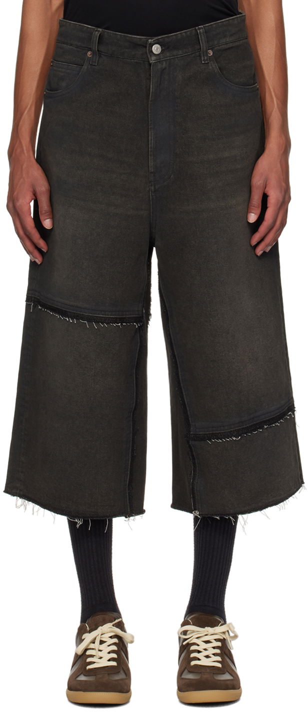 Kratke hlače Maison Margiela Raw Edge Denim Shorts Črna | SH2MU0008 S30848
