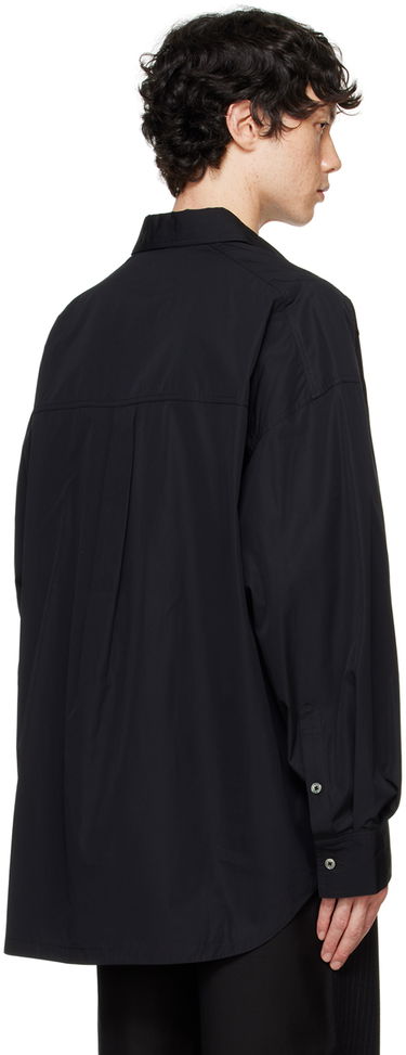 Srajce Feng Chen Wang Feng Chen Wang Pleated Shirt Črna | FUF18SR09, 2