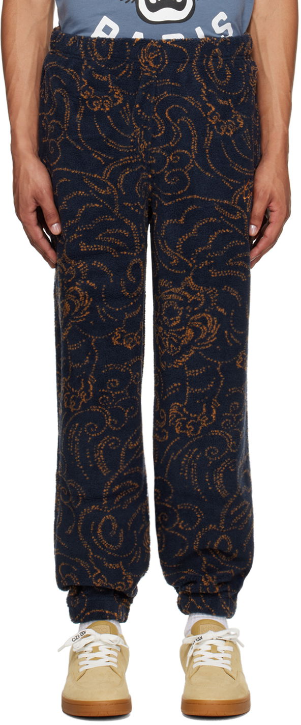 Trenirka KENZO Navy Paris Star Tiger Sweatpants Mornarica | FE65PA8154FB, 0