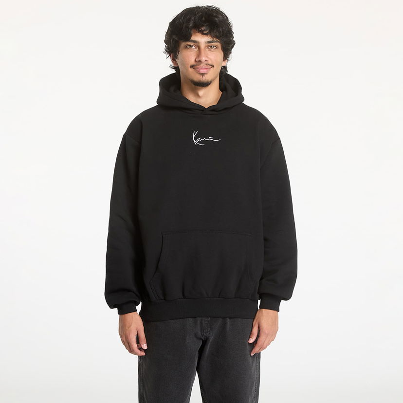 Pulover Karl Kani Small Signature Essential OS Hoodie Black Črna | KM-HD021-001-01