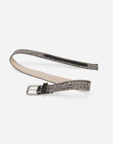 Pasovi Dolce & Gabbana Dolce & Gabbana Canvas Logo Print Belt Bež | EC0084A4352HXXCN, 3