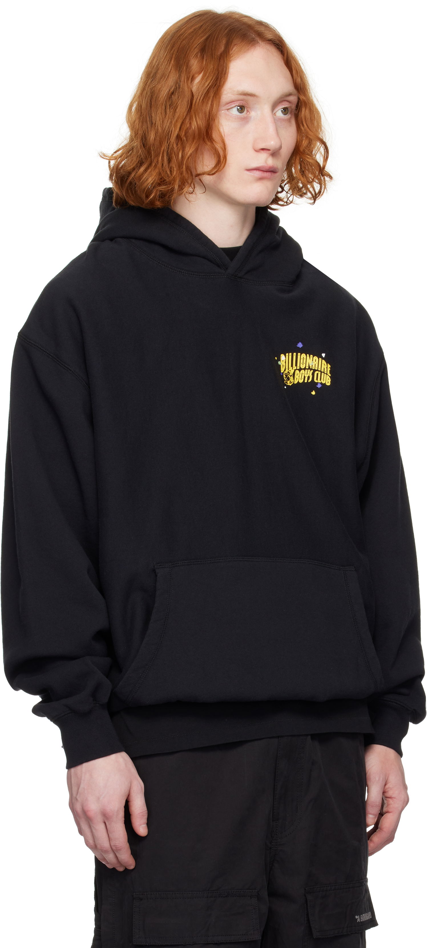 Pulover BILLIONAIRE BOYS CLUB Billionaire Boys Club Oversized Arch Logo Popover Hoodie Črna | B24449, 1