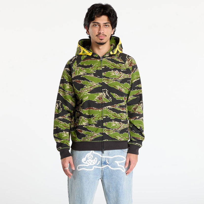 Pulover BILLIONAIRE BOYS CLUB Billionaire Boys Club Icecream Smiley Tiger Stripe Full Zip-Through Hood Camo XXL Večbarvna | IC25427 Camo