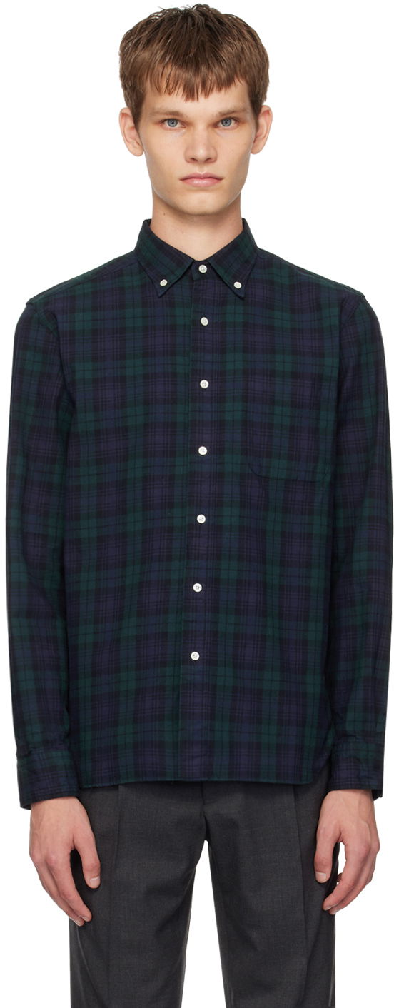 Srajce BEAMS BEAMS PLUS Button Down Plaid Shirt Zelena | 3811-0107-139