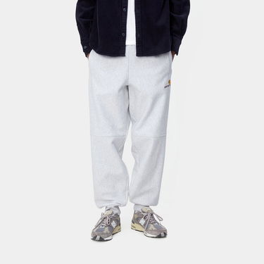 Hlače Carhartt WIP American Script Jogging Pant "Ash Heather" Turkizna | I027042_482_XX, 0