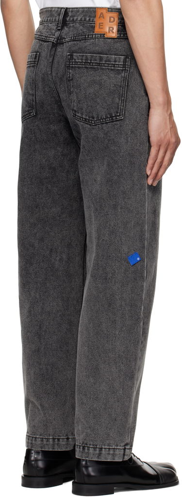 Kavbojke ADER ERROR ADER error Sig; TRS Tag 03 Wide-Leg Jeans Siva | BO42FYJE0103BK, 2