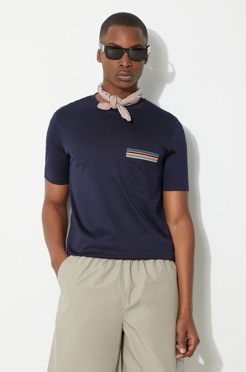 Majica Paul Smith Paul Smith Pocket T-Shirt Mornarica | M1R.306U.H00088