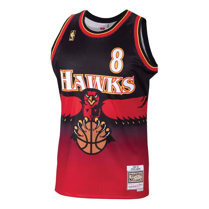 Dres Mitchell & Ness NBA Atlanta Hawks 1996-97 Hardwood Classics Steve Smith Swingman Jersey Rdeča | SMJYGS18139-AHASCARSSM96