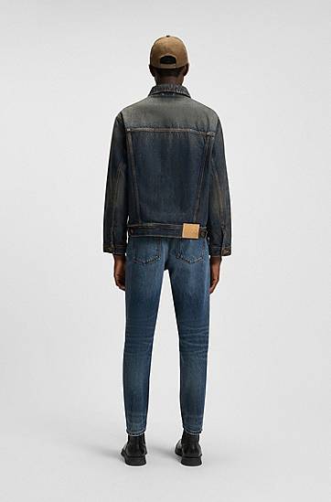 Jakna BOSS Regular-Fit Denim Jacket Modra | 50542904, 1