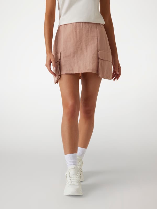 Krila GUESS Guess Cargo Mini Skirt Roza | V5RD07WGYB0