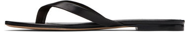 Superge in čevlji The Row Sacha Leather Flip-Flops Črna | F1697-SN65, 2