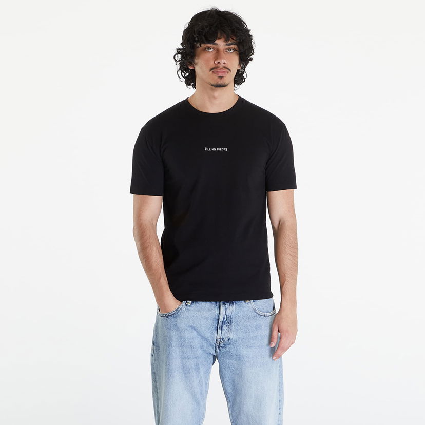 Majica Filling Pieces Slim T-Shirt UNISEX Black Modra | 74434001861
