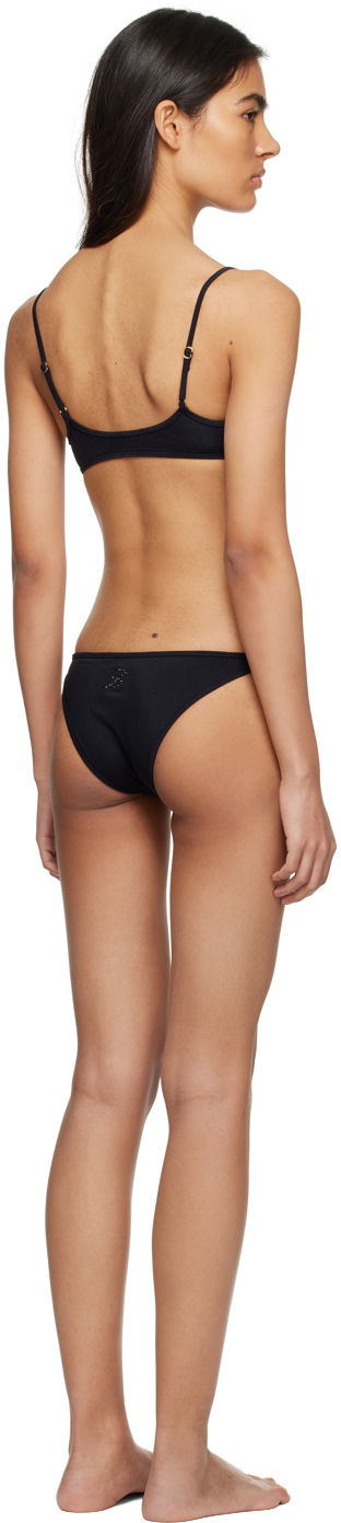 Kopalke Blumarine Rhinestone Bikini Črna | P322D012A, 2